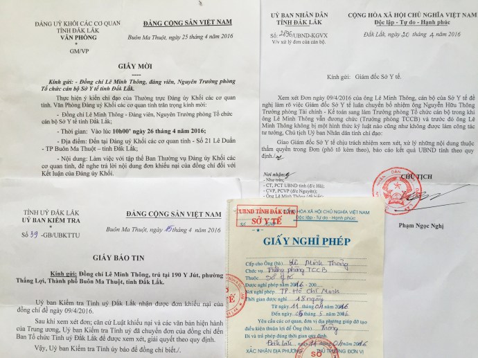 Các cơ quan hồi âm đơn kêu cứu của ông Lê Minh Thông