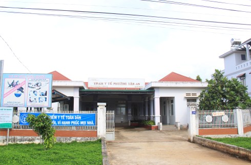 Trạm y tế phường Tân An lúc 14h ngày 10-8