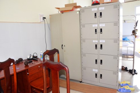 Căn phòng tạm trú của 5 thầy trò BS Điền trong bệnh viện
