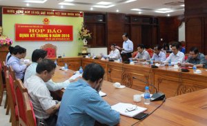 Họp báo chiều ngày 3 tháng 10 tại UBND tỉnh