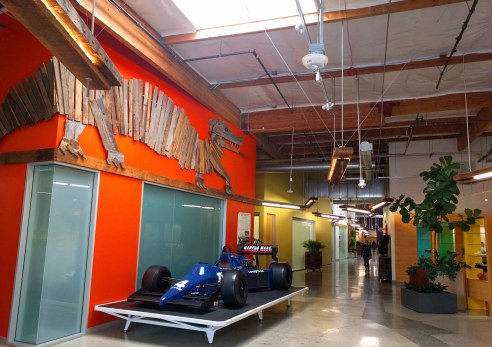 Một góc trang trí đầy ngẫu hứng ở Googleplex