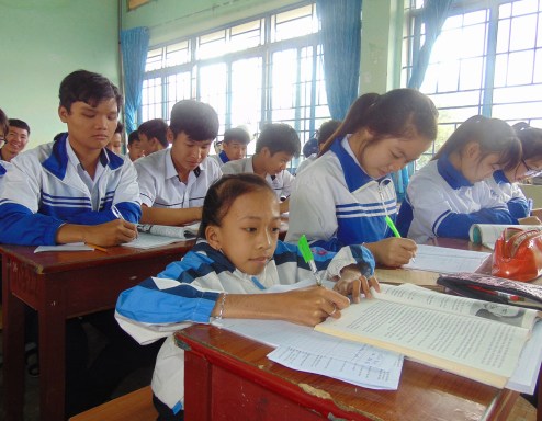 Hoài rất chăm học