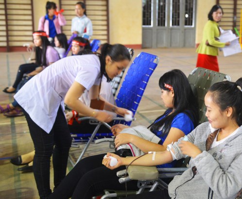 Nhiều sinh viên đã hiến máu hơn 5 lần